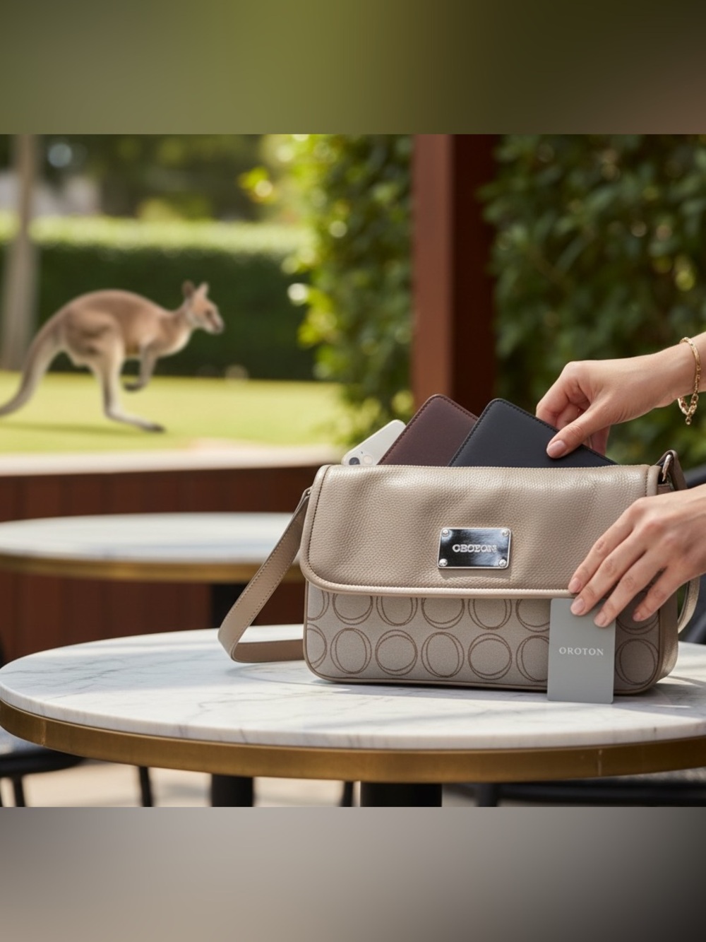 OROTON designed in Australia hand made using high quality leather and hardware